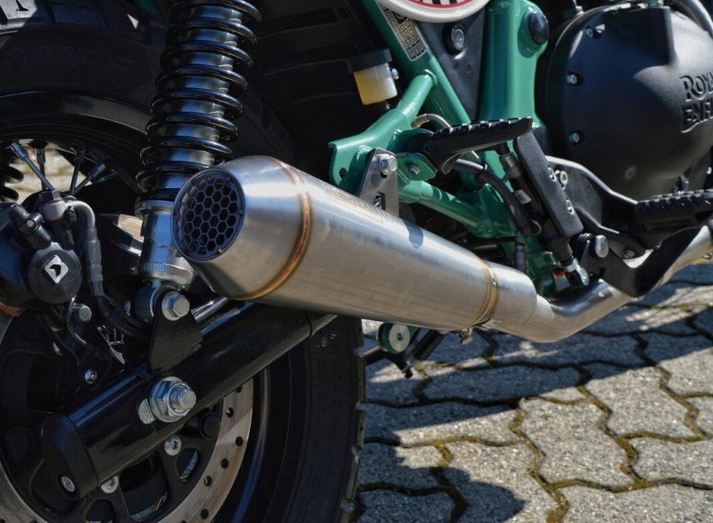 Short Exhaust Satın and Matte Black